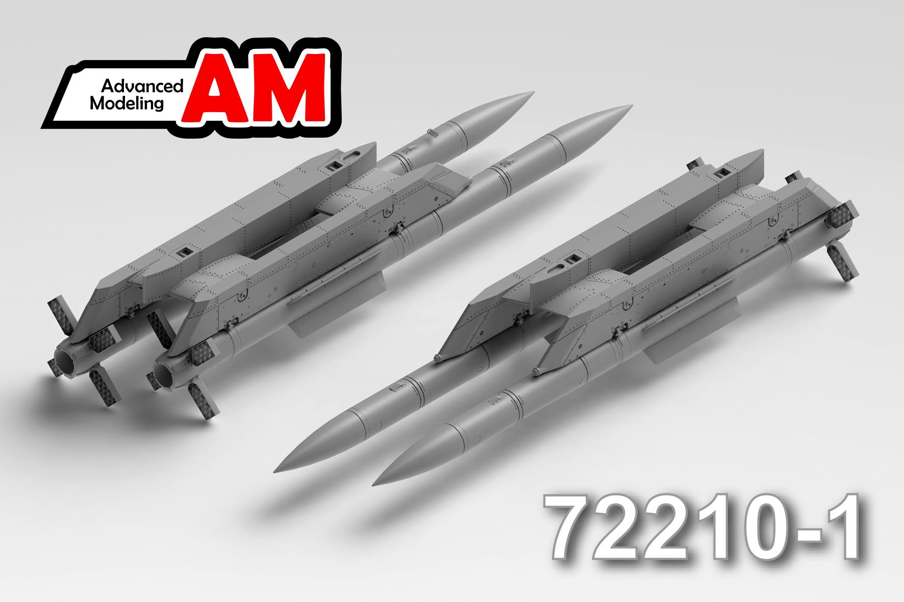 AMC 72210-1  дополнения из смолы  Р-77-1 (2шт.) с двухпостовой балкой  (1:72)