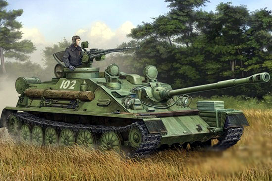 01589  техника и вооружение  САУ  Russian ASU-85 airborne self-propelled gun Mod.1970  (1:35)