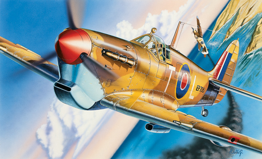 0001  авиация  SPITFIRE MK.VB (1:72)