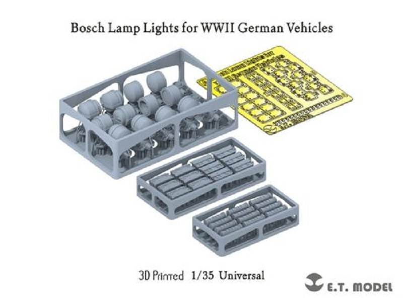 P35-208  дополнения из смолы  Bosch Lamps for WWII German Vehicles  (1:35)