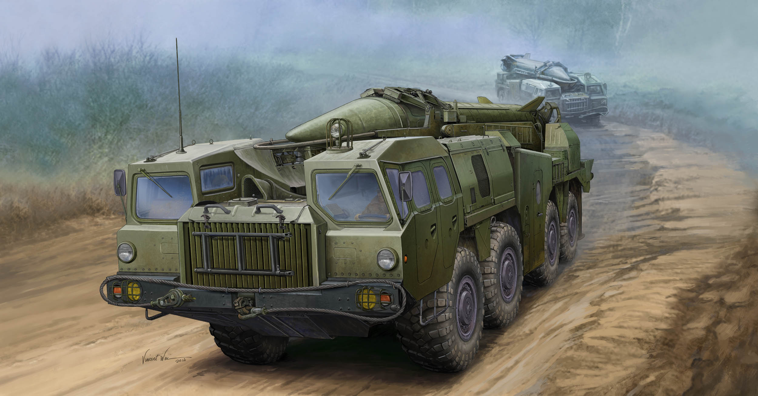 01019  техника и вооружение  Soviet (9P117M1)  Missile Complex "Elbrus"(Scud B)  (1:35)