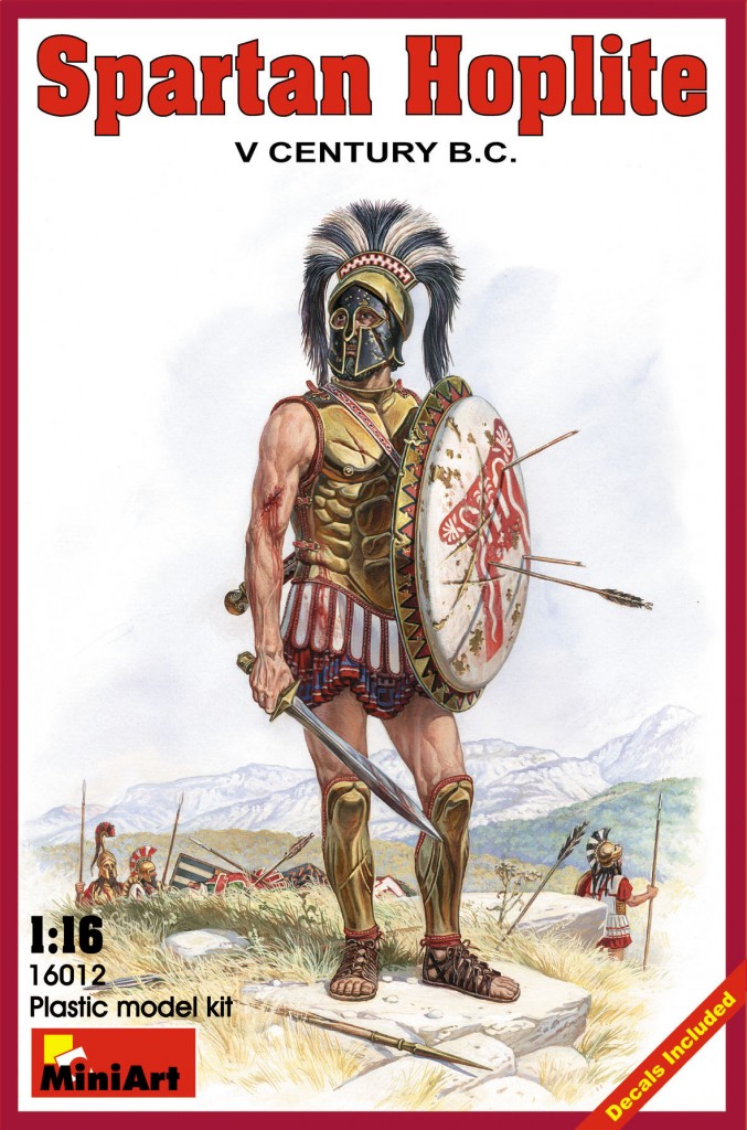 16012  фигуры  SPARTAN HOPLITE V CENTURY B.C. (1:16)