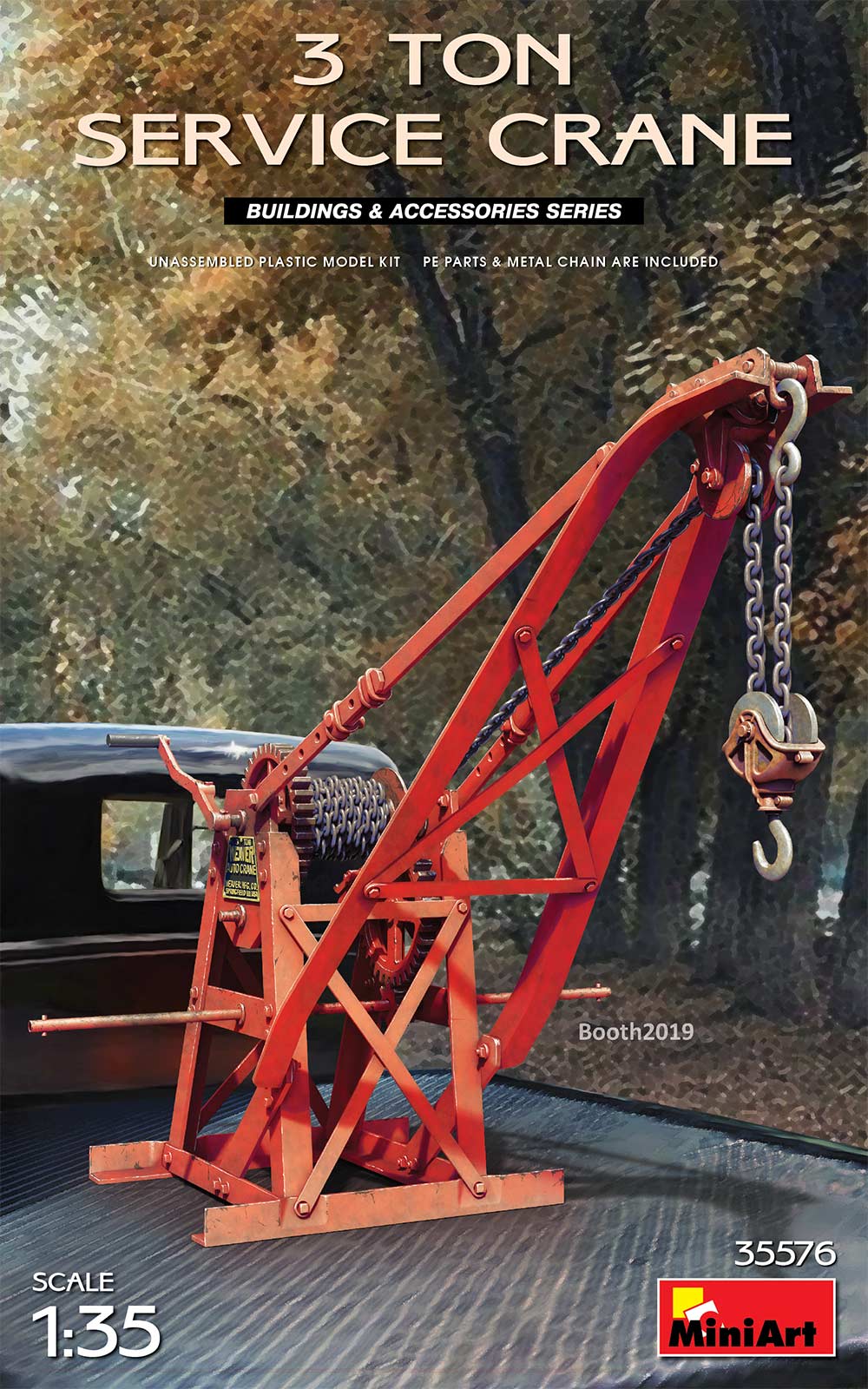 35576  дополнения из пластика  3 TON SERVICE CRANE  (1:35)