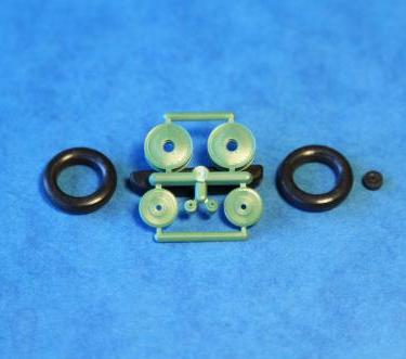4801  дополнения из пластика  Rubber Wheels. I-16 I-153.  (1:48)