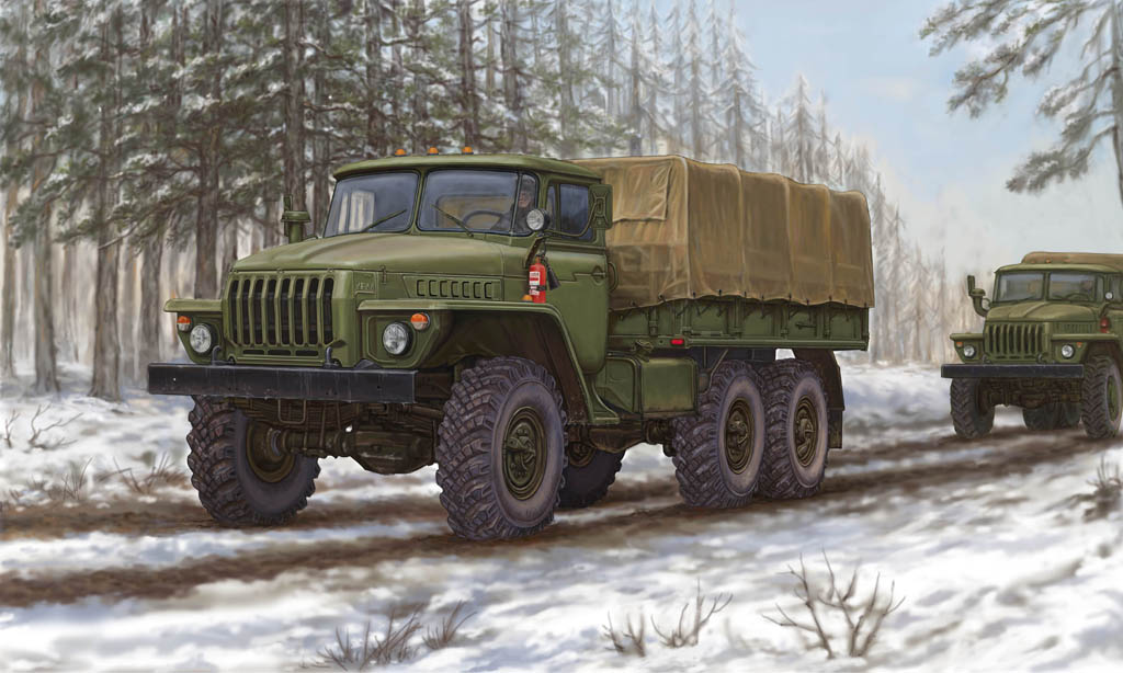 01012  техника и вооружение  Ur@l-4320 Russian Truck  (1:35)
