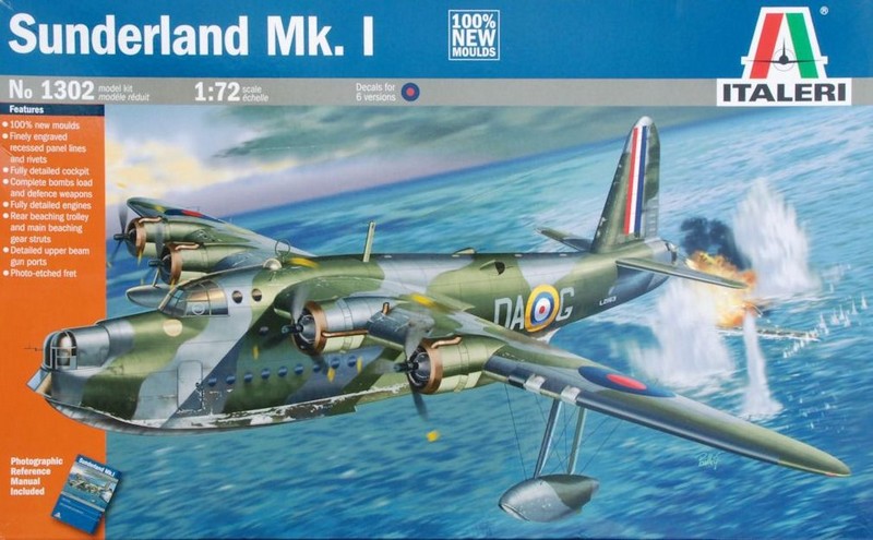 1302  авиация  SUNDERLAND Mk.I (1:72)