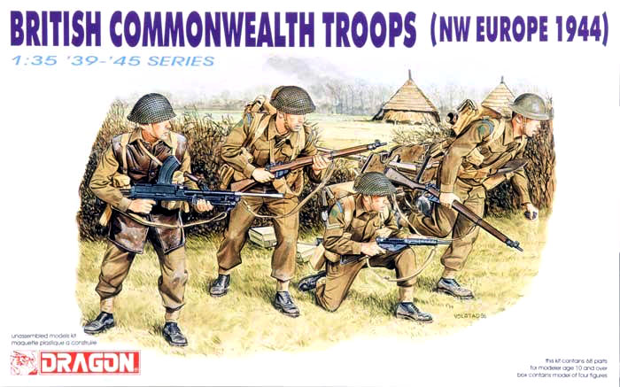 6055  фигуры  British Commonwealth Troops (NW Europe 1944)  (1:35)