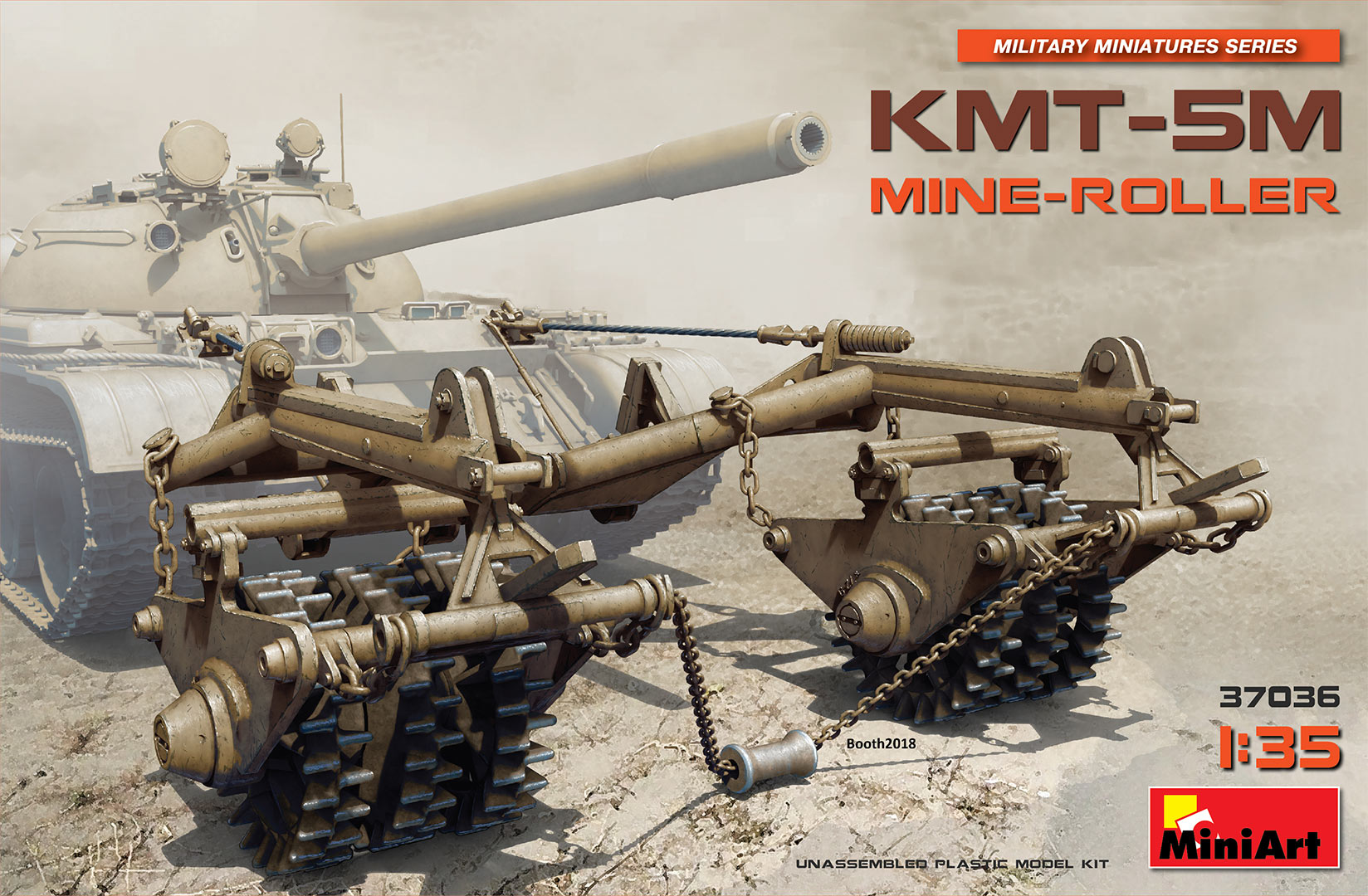 37036  дополнения из пластика   KMT-5M MINE-ROLLER  (1:35)