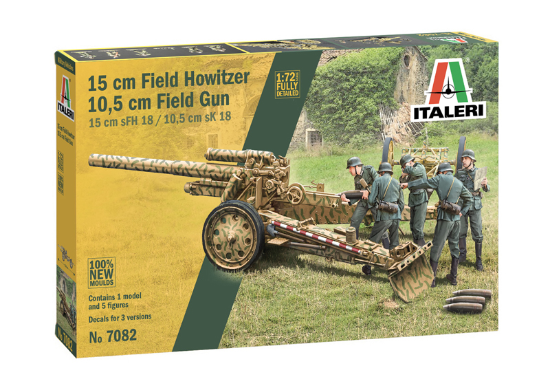 7082  техника и вооружение  15 cm Field Howitzer / 10,5 cm Field Gun  (1:72)