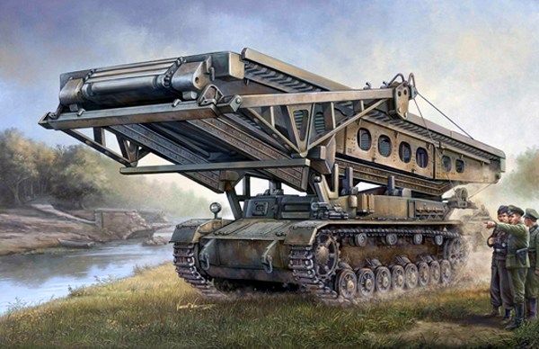00390  техника и вооружение  мостоукладчик  German Bruckenleger IV b  (1:35)