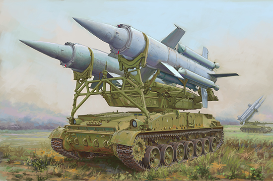 07178  техника и вооружение  Soviet 2K11A TEL w/9M8M Missile "Krug-a"(SA-4 Ganef)  (1:72)