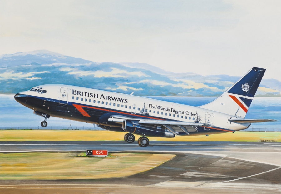 14469  авиация  Б-732 British Airways (1:144)