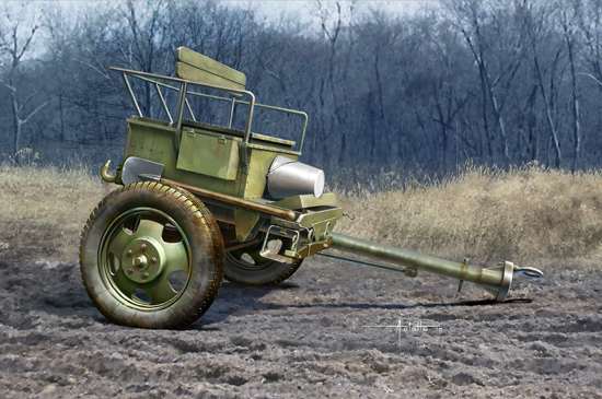 02345  техника и вооружение  Орудийный передок  Soviet Limber 52-R-353M  (1:35)