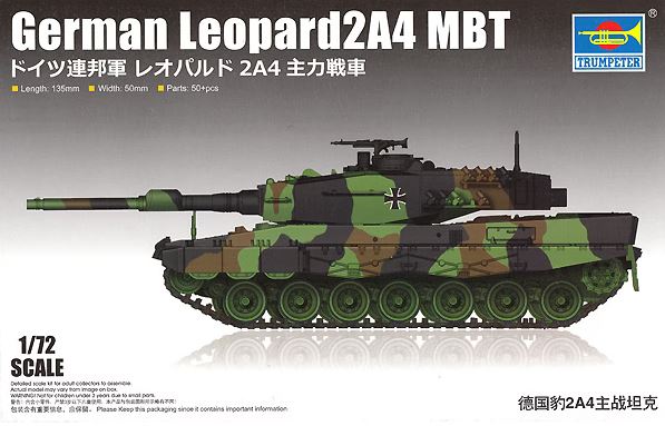 07190  техника и вооружение  German Leopard 2A4 Main Battle Tank  (1:72)