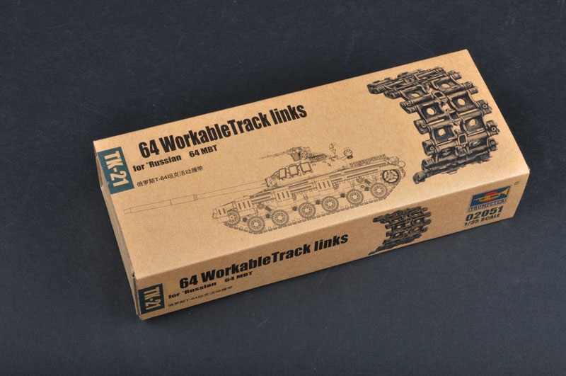 02051  траки наборные  Танк-64 Workable Track links for Russian Танк-64 MBT  (1:35)
