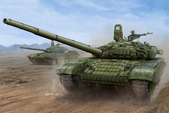 00925  техника и вооружение  Russian Танк 72B1 MBT (w/kontakt-1 reactive armor)  (1:16)