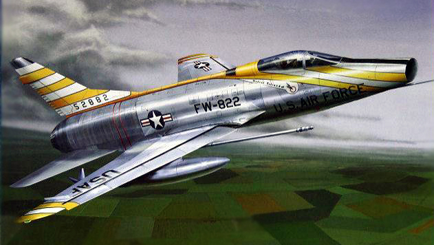 01649  авиация  F-100D Super Sabre  (1:72)