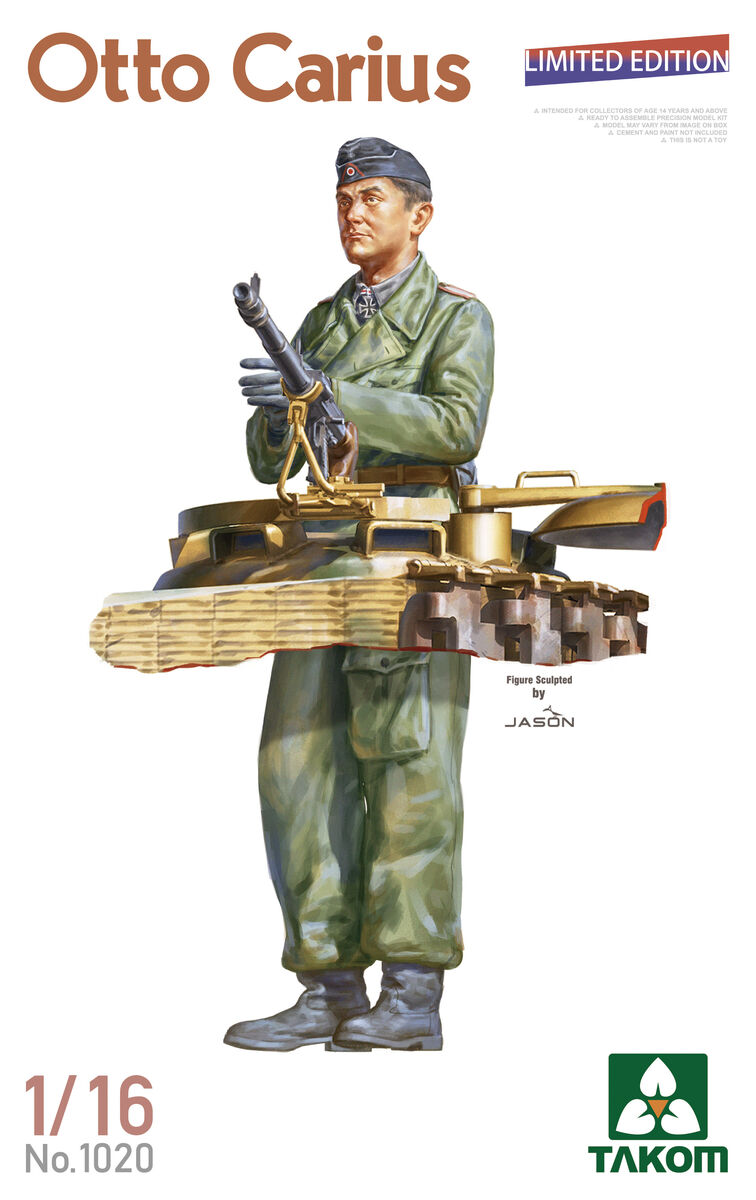 1020  фигуры  Otto Carius Limited Edition  (1:16)