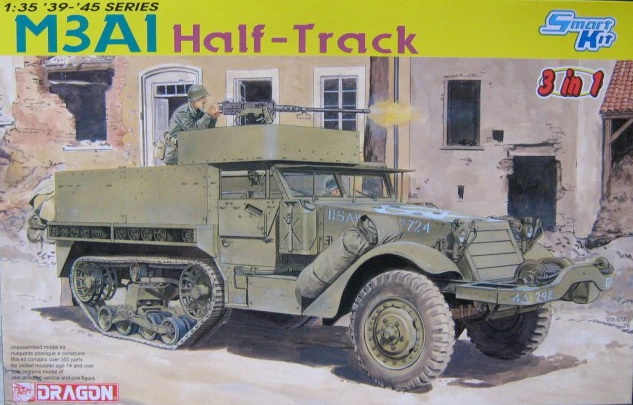 6332  техника и вооружение  M3A1 Half-Track  (1:35)