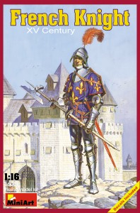 16001  фигуры  FRENCH KNIGHT XV CENTURY  (1:16)