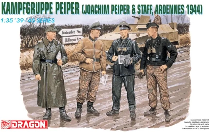 6088  фигуры  Kampfgruppe Peiper (J. Peiper & Staff, Ardennes 1944)  (1:35)