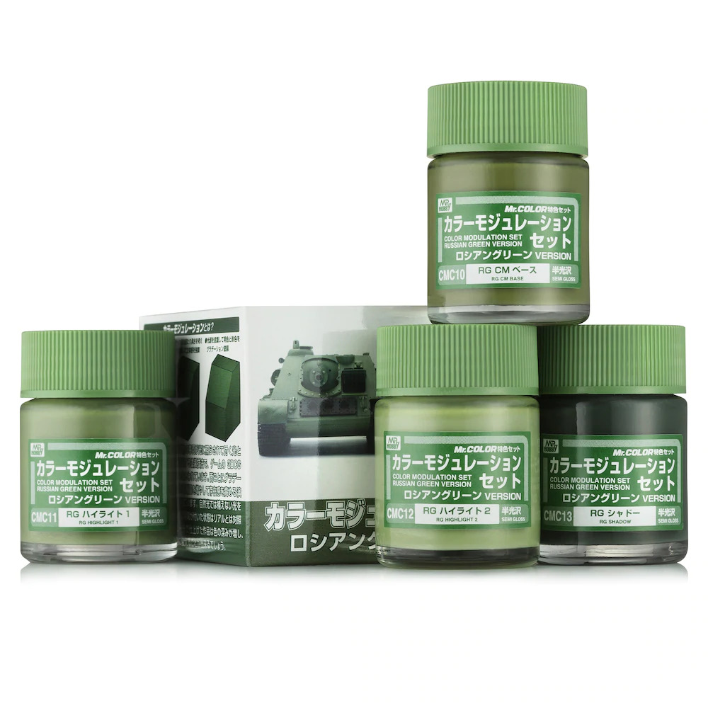 CS584  краска Набор Color Modulation Set Russian Green (4шт. по 18мл.)