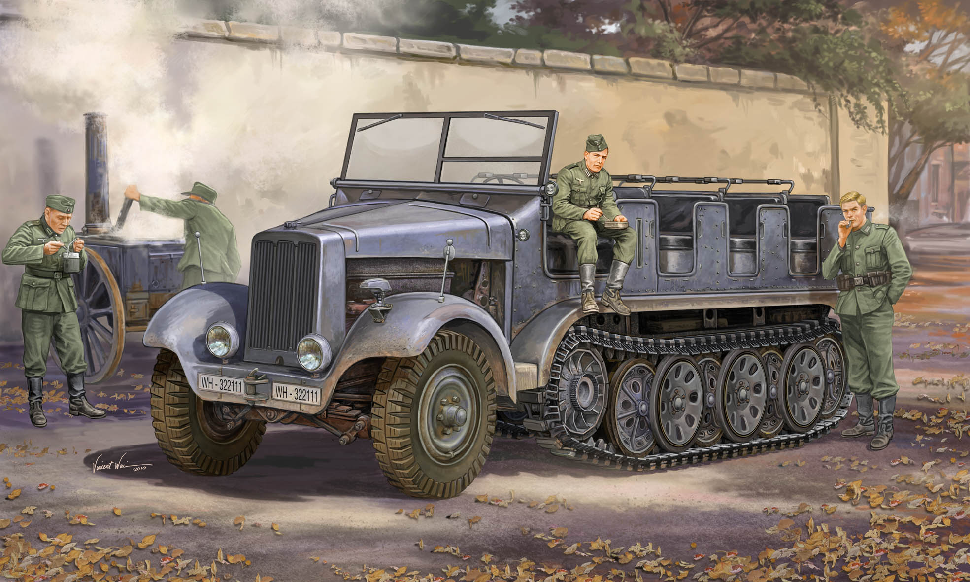 05530  техника и вооружение  German Sd.Kfz. 6 Halbkettenzugmaschine Pionierausführung  (1:35)