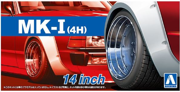 05387  дополнения из пластика  Felgi MK-I (4H) 14inch  (1:24)