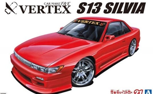 06989  автомобили и мотоциклы  Nissan Silvia S13 Vertex  (1:24)