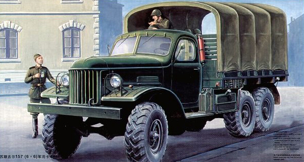 01001  техника и вооружение  Z&L-157 6x6 Military Truck  (1:35)