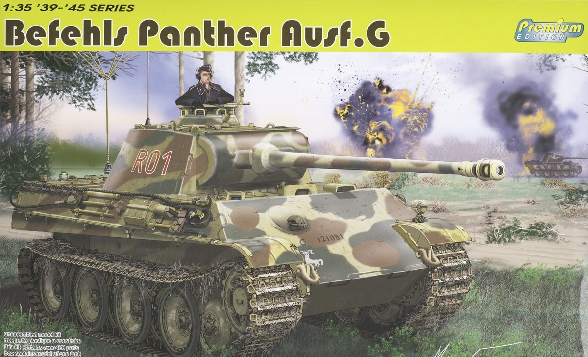 6841  техника и вооружение  Befehls Panther Ausf.G (Premium Edition)  (1:35)