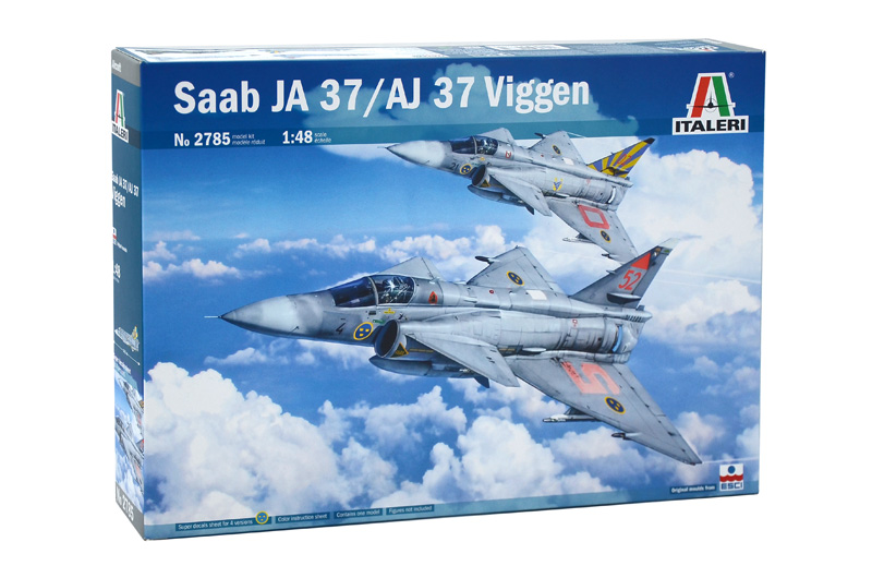 2785  авиация  SAAB JA 37 Jaktviggen  (1:48)