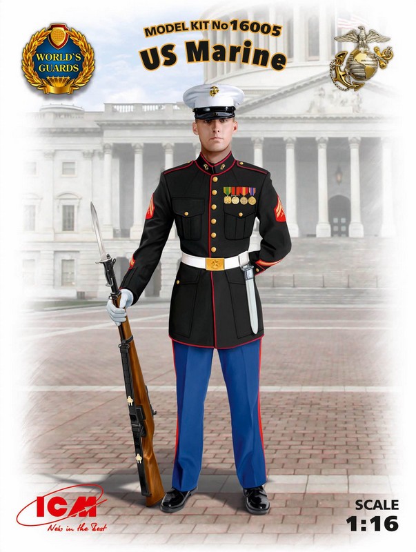 16005  фигуры  US Marine  (1:16)