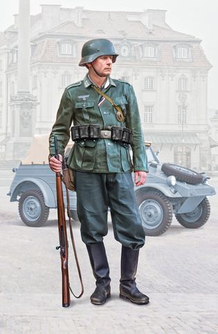 7407  фигуры  GERMAN INFANTRYMAN  (1:9)