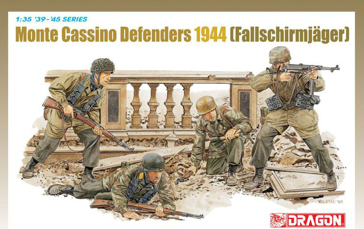 6514  фигуры  Monte Cassino Defenders 1944 (Fallschirmjäger)  (1:35)