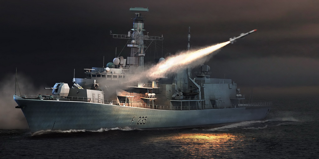 04547  флот  HMS TYPE 23 Frigate-Monmouth(F235) (1:350)