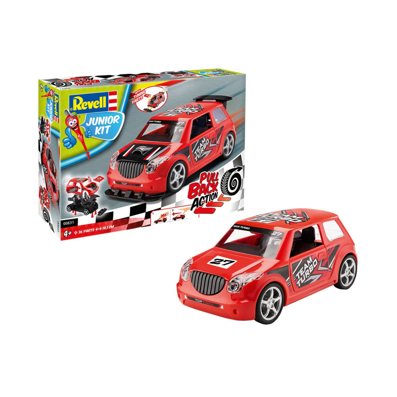 00831  автомобили и мотоциклы  Pull Back Rallye Car Junior Kit  (1:20)