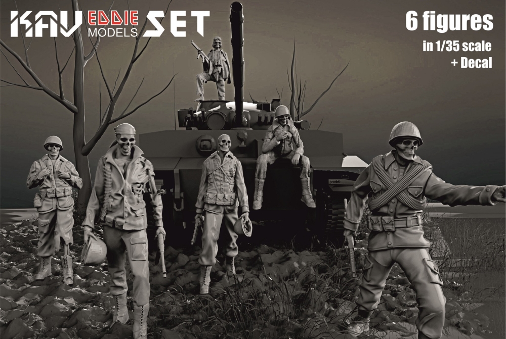 KAV F35 007  Фигуры  Набор фигур Eddie Set  (1:35)