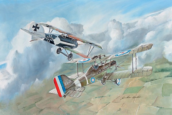 1374  авиация  S.E.5a / Albatros D.III  (1:72)