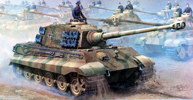 00910  техника и вооружение  German Sd.Kfz. 182 King Tiger (2 in 1)  (1:16)
