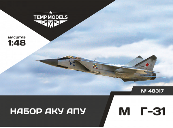 48317  дополнения из смолы  Набор АКУ АПУ М&Г-31  (1:48)