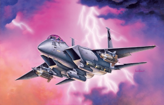 0166  авиация  F-15E STRIKE EAGLE (1:72)