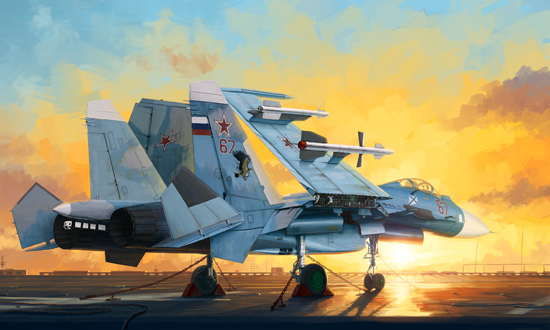 01678  авиация  Russian ОКБ С-33 Flanker D  (1:72)