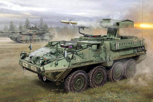 00399  техника и вооружение  БТР  M1134 Stryker ATGM  (1:35)