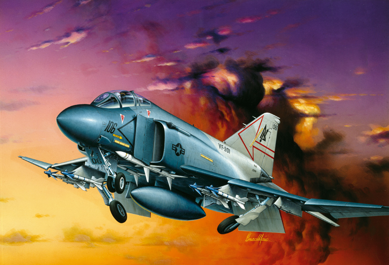 0170  авиация  F-4S PHANTOM II (1:72)