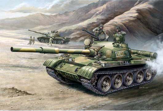00377  техника и вооружение  Танк 62 обр. 1972 г. (1:35)