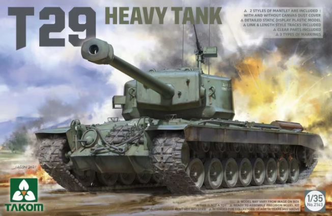 2143  техника и вооружение  T29 Heavy Tank  (1:35)