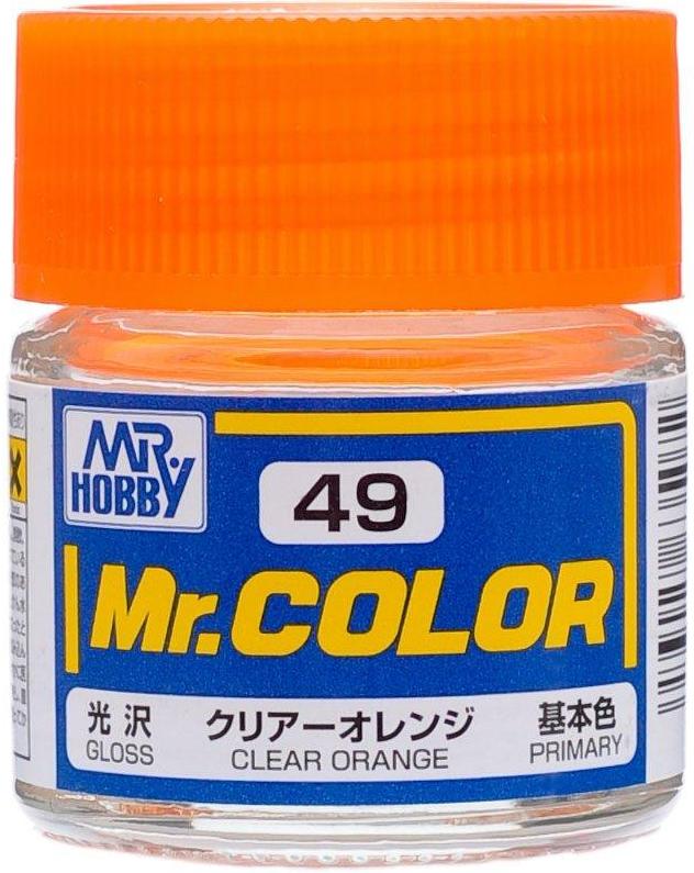 C 49  краска 10мл  CLEAR ORANGE