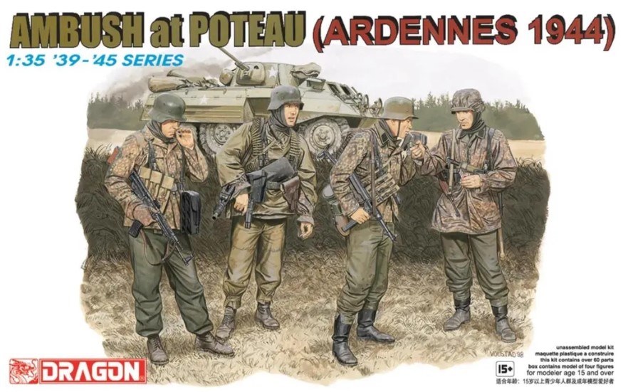 6091  фигуры  Ambush at Poteau (Ardennes 1944)  (1:35)