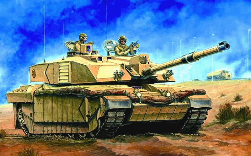 00323  техника и вооружение  British Challenger 2 MBT (OP. Telic) Iraq 2003  (1:35)